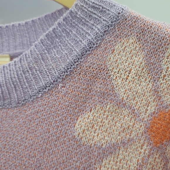 NWT Floral Elegance: The Chic Slit Sweater by BiBi - Picture 7 of 14